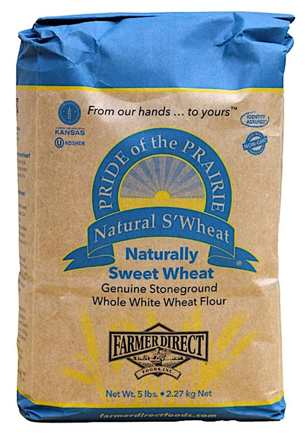 Farmer Direct Foods Flour Whole White Wheat, 5 lb