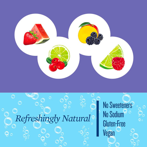 POLAR 12 oz 12 pack Seltzer Water, Blackberry Mango, fl cans