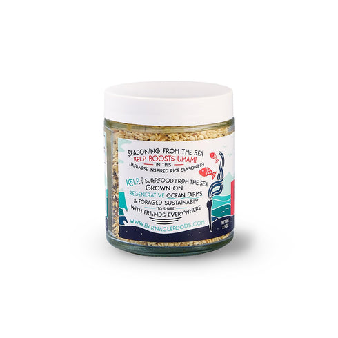 2.5 oz. 2 Pack Barnacle Foods Furikake Kelp Seasoning | | Japanese Inspired Rice Seasoning | Seaweed Seasoning