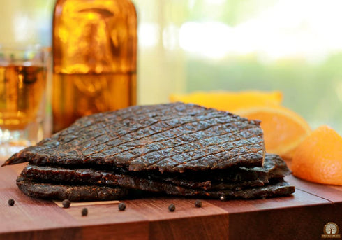 16oz Mahogany Smoked Meats: Chipotle Bourbon Beef Jerky
