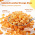 H2ONDBQF 10.58oz | Premium Candied Orange Peel Dices Sweet & Zesty Citrus Bits for Baking, Breads, Cookies & Fruitcakes