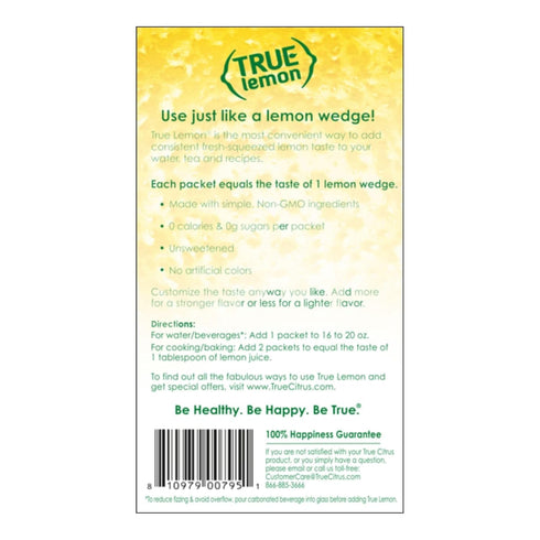 100ct (Pack 1) 0 Packets Packets True Lemon of - Water Enhancer - Bulk Dispenser - Calorie Drink Mix For Water - Sugar