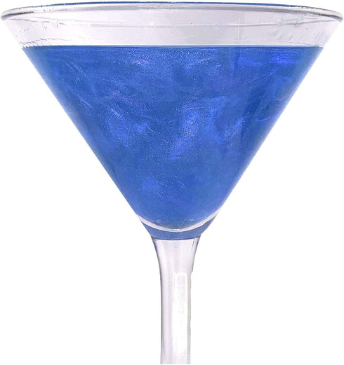 Snowy River Sapphire Edible Cocktail Glitter - All Natural Edible Beverage Glitter for Cocktails, Wine, Champagne &