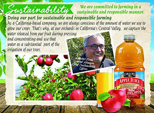 by Langers 100% 101.4 Oz (Pack 4) Langers Juice, Apple, Fl