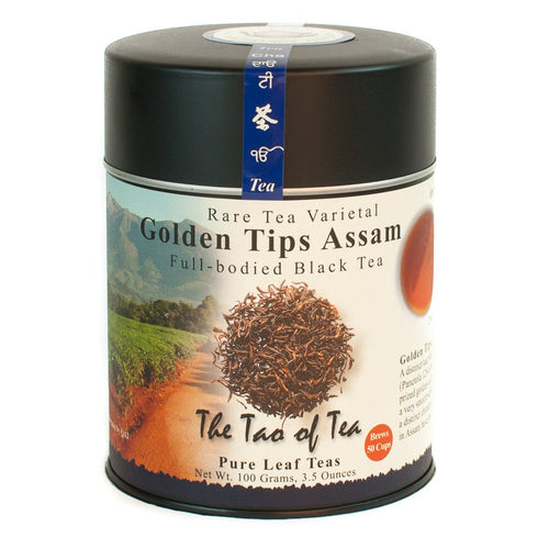 The Tao of Tea Golden Tips Assam Black Tea, Loose Leaf, 3.5 Ounce Tin