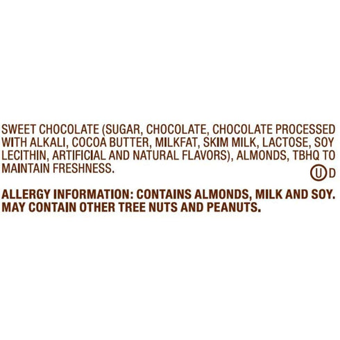 7.61 oz DOVE PROMISES Dark Chocolate Almond Candy Bag