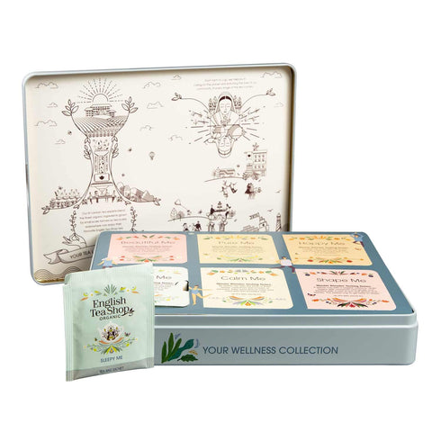 36 54g English Tea Shop - Your Wellness Collection- Gift Tin - Tea Bag Sachets