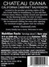 2 Pack Chateau Diana Zero - Bottle - Alcohol Removed California Red Wine and Cabernet Sauvignon