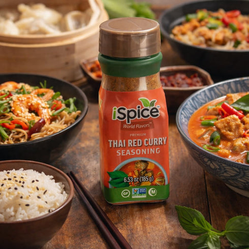 iSpice - THAI RED CURRY SEASONING World Flavor Super Spice Blend | All Natural | Ready to use as is | No preparation is