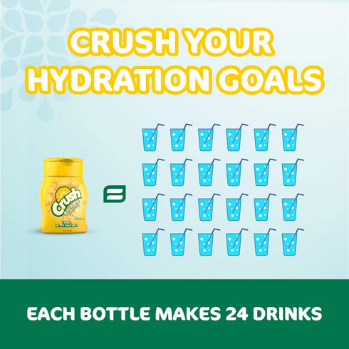Crush Pineapple Liquid Water Enhancer - New, Better Taste! (4 Bottles, Makes 96 Flavored Water Drinks)