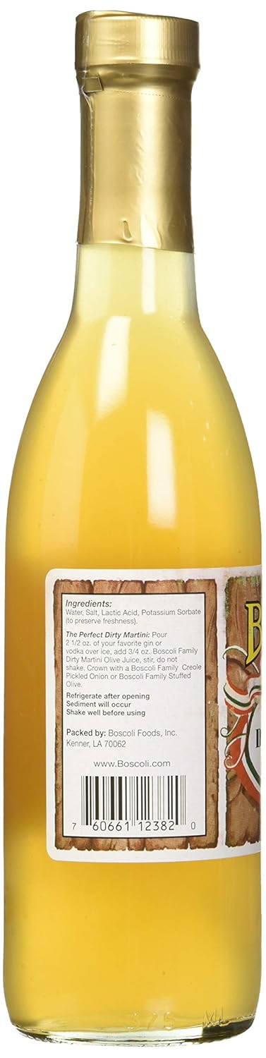 12.7 oz. Boscoli Family Dirty Martini Olive Juice