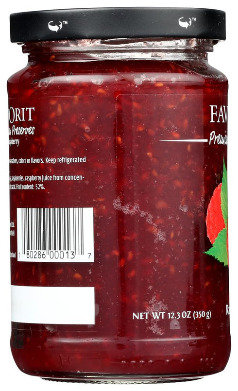 Favorit 12.3 Swiss Preserves Raspberry, Ounces