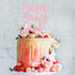 Sweet Baby Girl Cake Topper, Rose Gold Glitter for Newborn Gender Reveal, Baby One Month, 1st Birthday Party Supplies