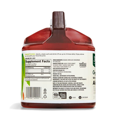 365 128 Oz by Whole Foods Market, Organic Whole Leaf Aloe Vera Juice, Fl