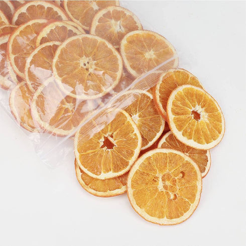 JTEDZI 1.1lb/500g Dried Orange Slices, Dehydrated Orange Slices, Dried Oranges for Cocktails, Crafts and Potpourri