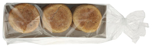 Queen St. Bakery 6 Count Plain Superfood English Muffins Vegan, Protein & Fibre, Gluten-Free, Allergen Free English