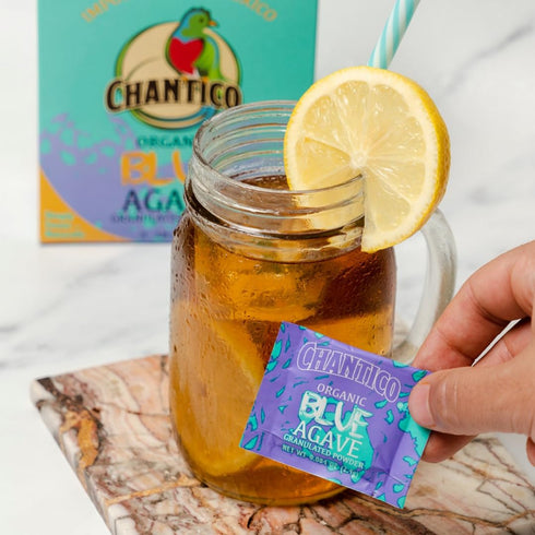 Chantico Organic Granulated Agave Powder, 35 Sachets Convenient Pack, Low Glycemic Sweetener for Tea, Coffee, Baking