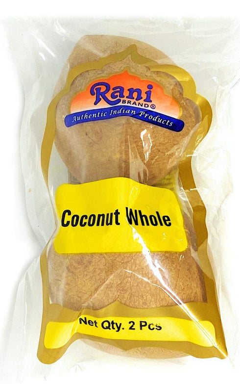 Rani Coconut (Copra) Dry Whole 2 Pieces ~ Raw (Uncooked, Unsweetened) ~
