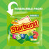 15.6 Oz STARBURST Sour Chewy Candy Individually Wrapped Fruit Chew, Sharing Size, Resealable Bag