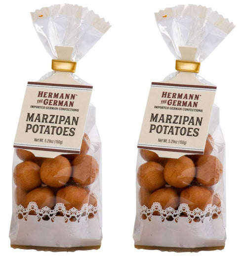 Hermann the German Marzipan Potatoes Imported Confections - 5.29 Ounce Bag / 150 grams (Pack