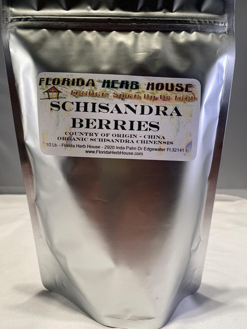 (1 oz (1/16 lb.)) Florida Herb House Schisandra Berry Organic (Schizandra Chinesis)