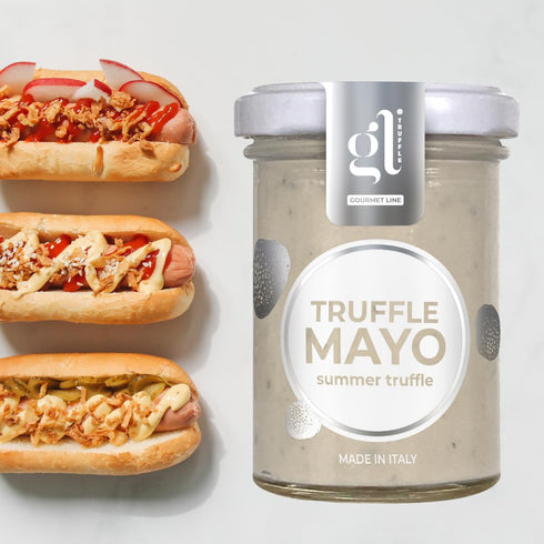 Summer 100g (3.52 oz) GL Truffle GOURMET LINE Mayonnaise with Black Truffles, Truffl Aioli, Gourmet Truffle Mayo