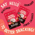 My Sweet Chickpea (2x5oz). Dark Chocolate & Strawberry Flavor Covered Chickpeas Crunchy & Light Sweet Snack