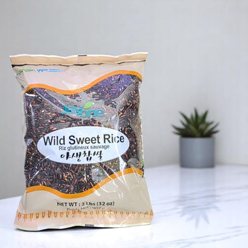 2lb Black Sweet Rice Black Wild Sweet Rice Sticky Rice Glutinous Rice