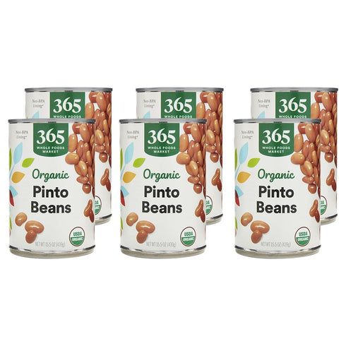 365 by Whole Foods Market, Organic Pinto Beans, 15.5 Ounce (Pack of