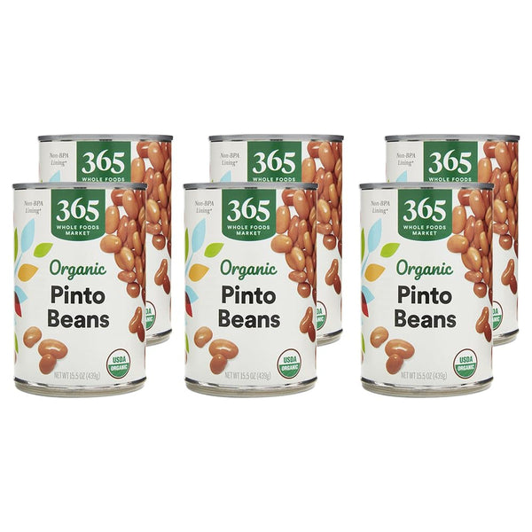 365 by Whole Foods Market, Organic Pinto Beans, 15.5 Ounce (Pack of