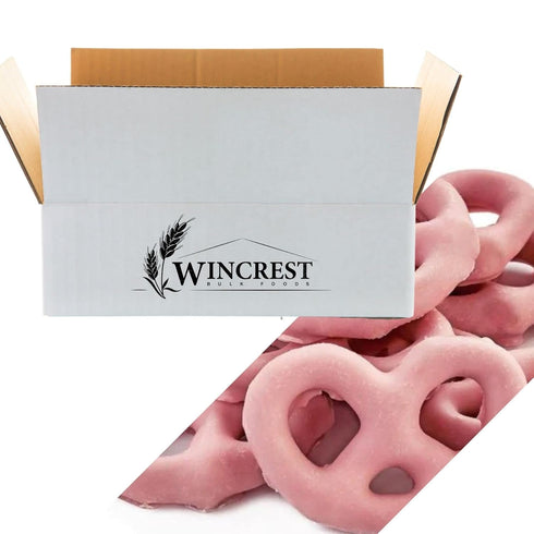 WinCrest Raspberry Yogurt Pretzels - 3 Lb Case