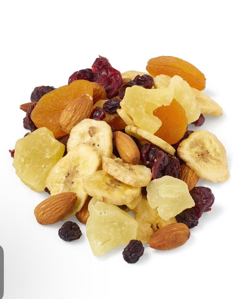 Generic 8 oz Gold Emblem Fruit & Nut Trail Mix, Raisins, Dried Pineapple, Banana Chips, Almonds, Dried Cranberries