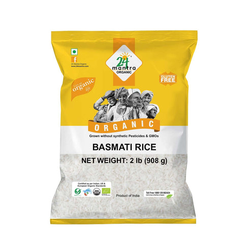 24 Mantra Organic Organic Basmati Rice Premium - 2 Lbs