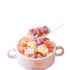 TEAERPKLAE Instant nutritious breakfast oatmeal Chia Seed Grain Yogurt Peach Cereals 14.1 oz/400g