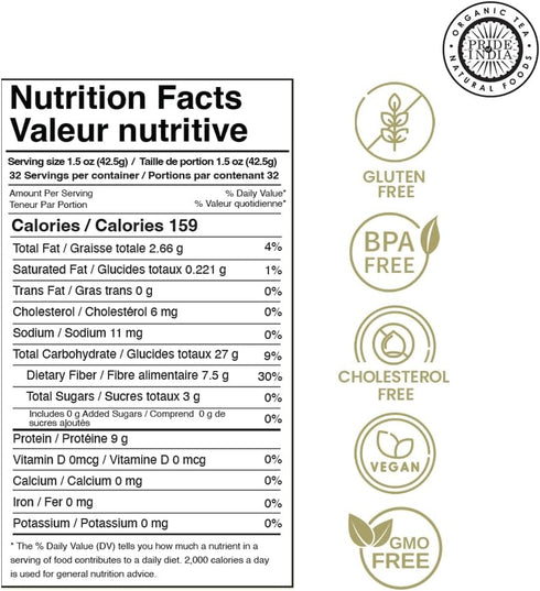 3.0 Pride Of India - Indian Split Yellow Chickpea Lentils - Protein & Fiber Rich Chana Dal, Pound Jar