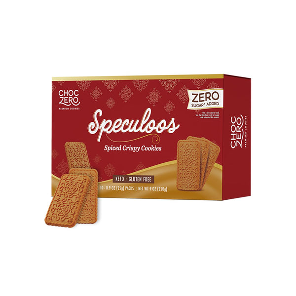 ChocZero Speculoos Cookies, Gluten Free, No Added Sugar, Spiced Windmill Keto Cookie,