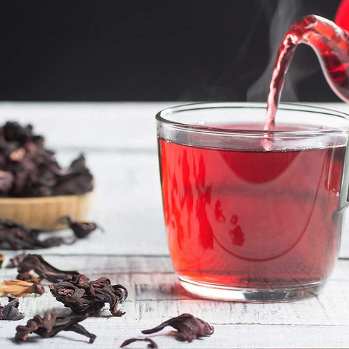 8oz Dried Hibiscus Flowers, Perfect for Tea and Mexican Agua Fresca, Whole Flowers by 1400s Spices