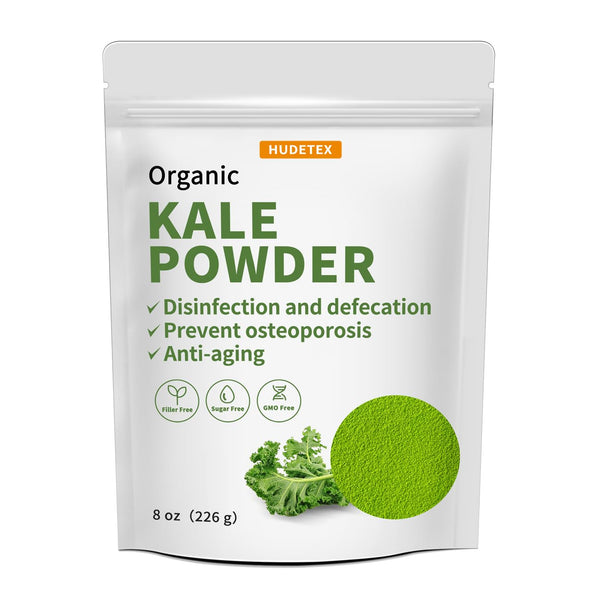 Hudetex Kale Powder Organic - Green Juice Powder for Kale DrinkSupports Immune System