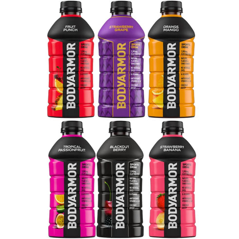 Pack 16oz 14+ Pack Bodyarmor Superdrink Variety Bottles (Flavors: Orange Mango, Strawberry Banana, Fruit Punch