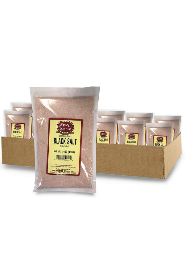 Spicy World Indian Black Salt 14 oz - Pure, Unrefined, & Natural (Kala Namak)