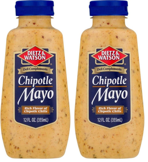 Dietz & Watson Smokey Chipotle Mayonnaise, 12 oz (Pack of 2)