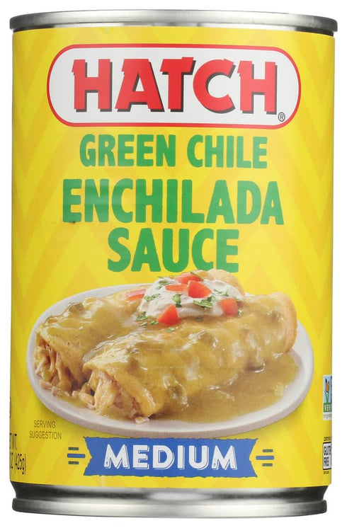 Hatch Green Chile Enchilada Sauce, Medium Heat, 15oz (2)