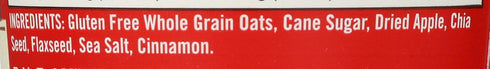 2.36 Pack 12 Bob's Red Mill Gluten-Free Apple Cinnamon Oatmeal, Ounce
