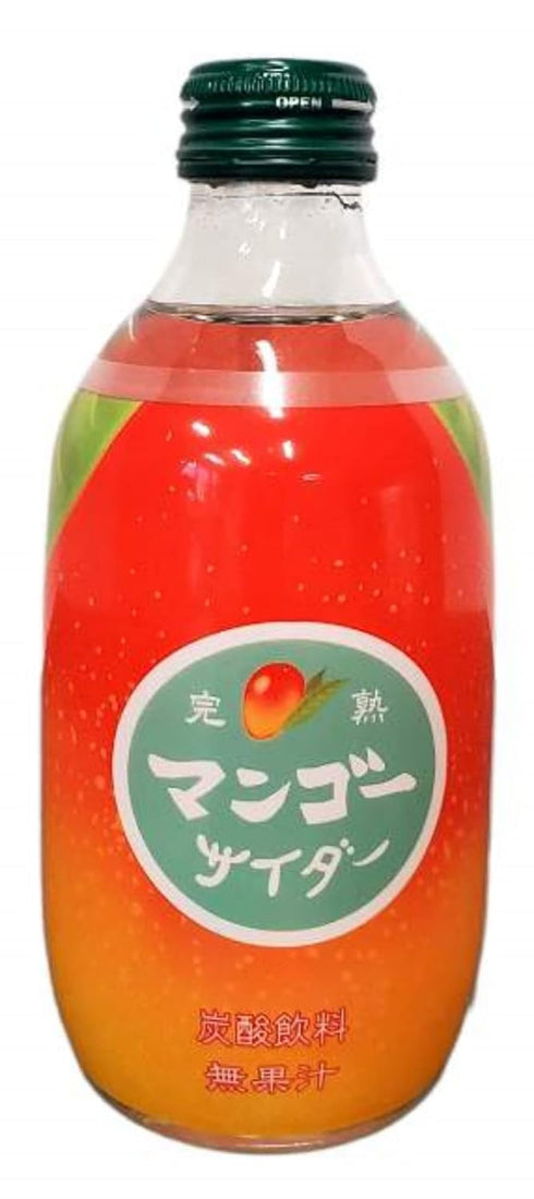 PARSIC 10.14Fl oz Pack 6 (Pack 6)) Tomomasu Japanese Soda Cider Soft Drink, Each (Pine, Durian, Mango, Melon, Peach