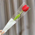 Hcclijo DIY Woven Bouquet Roses Bouquet Sunflowers Hand-Woven Fake Flowers Knitted Flowers Home