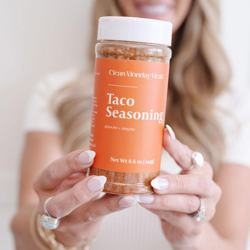 Clean Monday Meals Taco Seasoning Mix | Gluten Free, Dairy Free, Non-GMO Herb Blend for Pasta, Roasts, Sauces & Meal