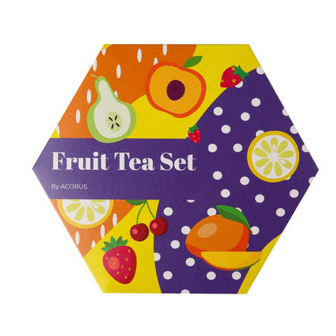 ACORUS Fruit Luxury Tea Set, Assorted Fruit and Herbal Teas Box, Large Variety Pack, 60 Bags
