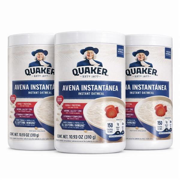 Quaker Oats Quaker Avena Instantanea - Instant Oats, Pack of 3, 10.93 oz