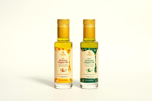 50Hertz Sichuan Pepper Oil Gift Set (Szechuan Peppercorn), 120ml Cold-Pressed, Non-GMO, Bold