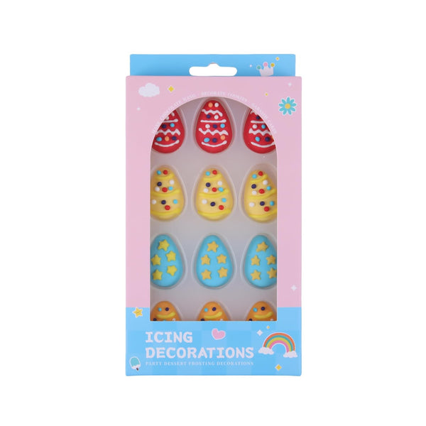 Gevog Easter Eggs for Baking Edible Sugar Sprinkles for Ice Cream,Cakes, Dessert.Cookies